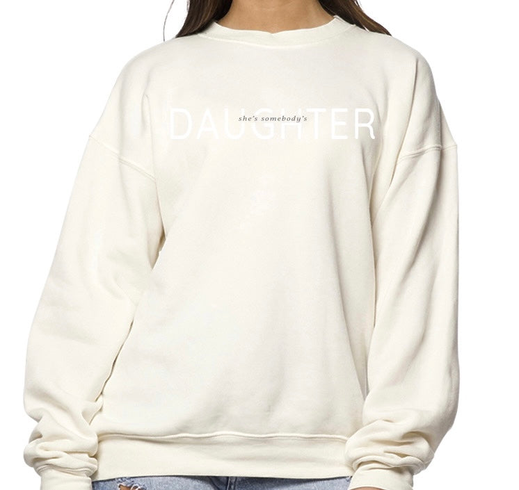 Drew Baldridge Cream Somebody's Daughter Sweatshirt