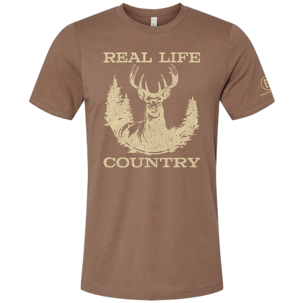 Drew Baldridge Vintage Brown Real Life Country Tee